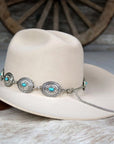 Cowboy hate band with turquoise stone 