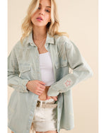 denim shacket women