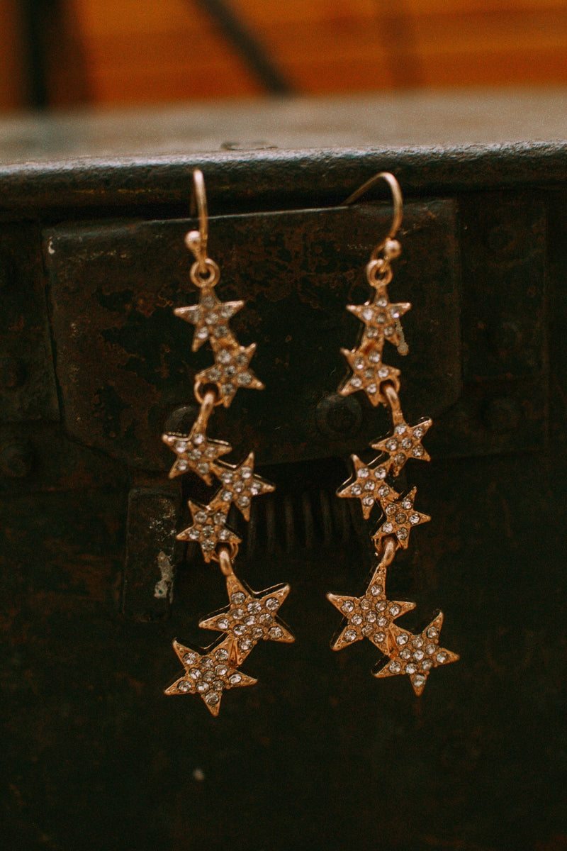 Line Dancing Star Earrings