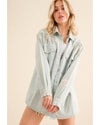 Denim Jacket With Rhinestones