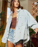 jean jacket with stars