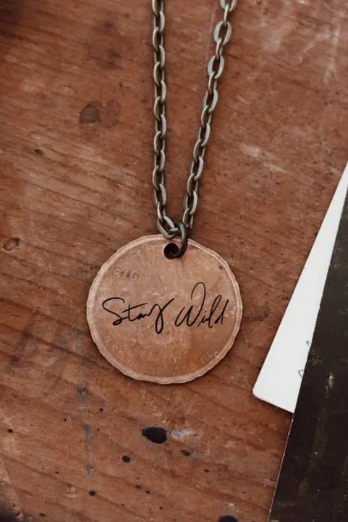 Stay Wild Penny Necklace