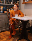 Suede Orange Western Boots 