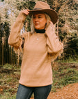 Aztec Detail Fringe Jumper