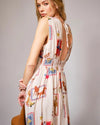Tie back western dress back