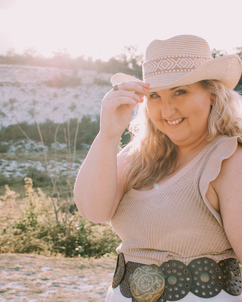 Straw Effect Tucson Cowboy Hat