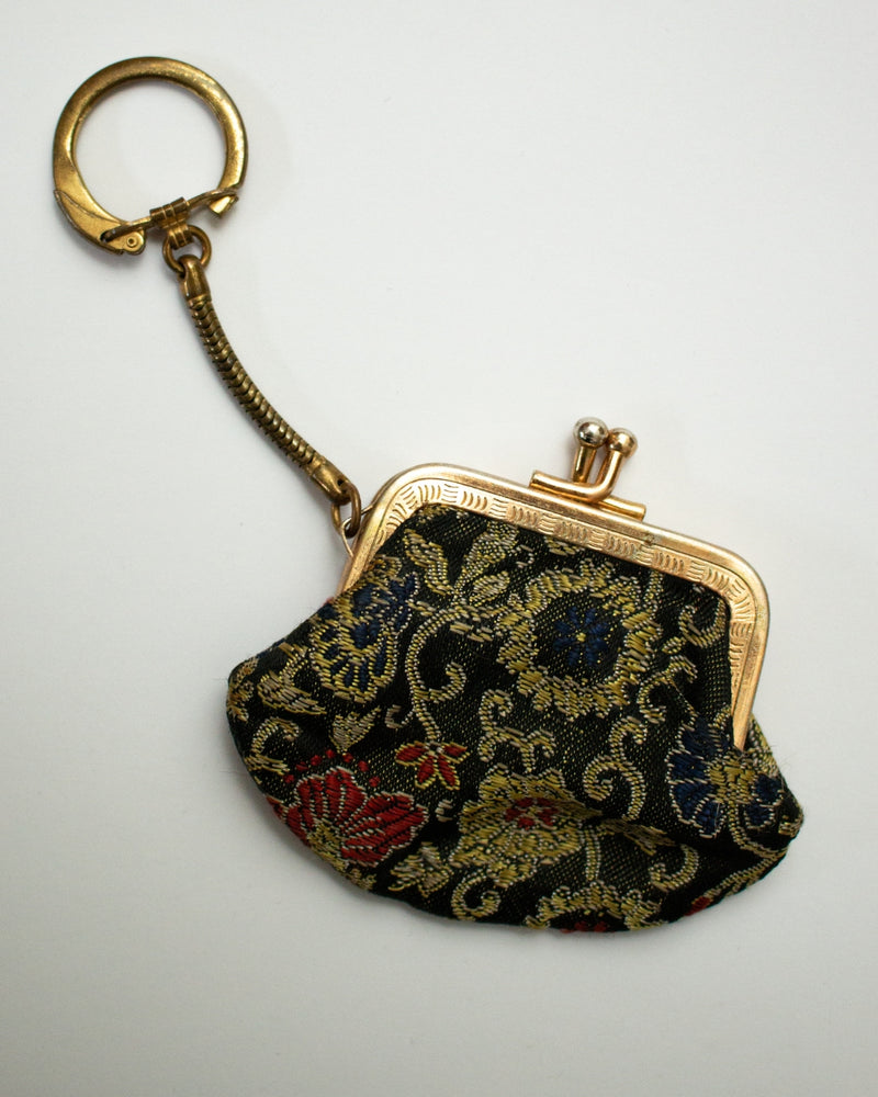 Pre-Loved Embroidered Coin Purse Keyring