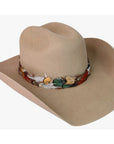 Multicoloured Western Feather Hat Band