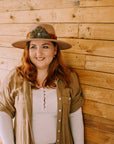 Western Feather Hat Band and Medallion