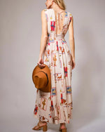 Western cowgirl print dress