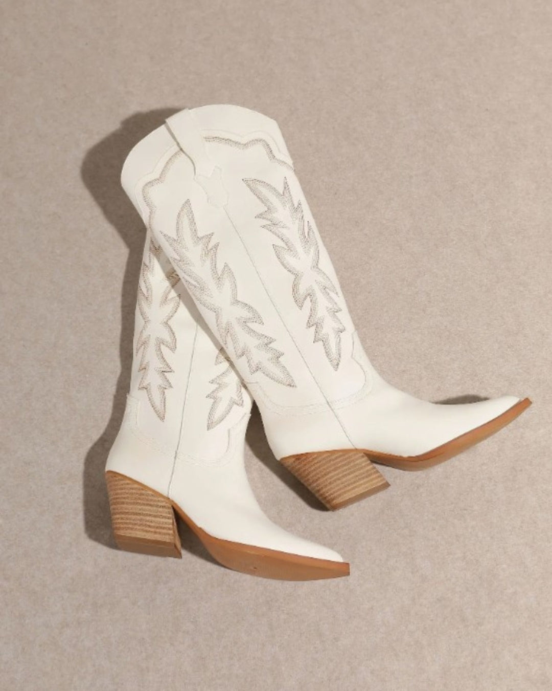 White cowboy boots