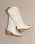 White cowboy boots