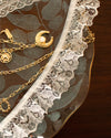 White Gathered Frilled Lace Trim - 3cm Width