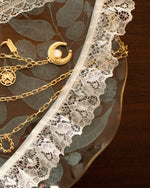 White Gathered Frilled Lace Trim - 3cm Width