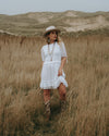 White Cowgirl Outfit White Turquoise Necklace