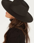 Women's black cowboy hat