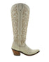 Liberty Black Aretha Bone Wide Calf Cowboy Boots