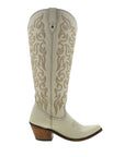 Liberty Black Aretha Bone Wide Calf Cowboy Boots