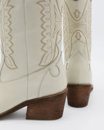 Low Calf White Cowboy Boots