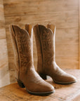 Ariat Heritage R Toe Cowboy Boots - Wide Foot