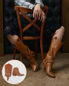 Penelope 2-In-1 Tan Cowboy Boots
