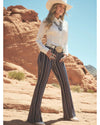 Wrangler x Lainey Wilson Striped Flare Jeans