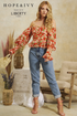 HOPE & IVY The Rosie Bardot Top, front view