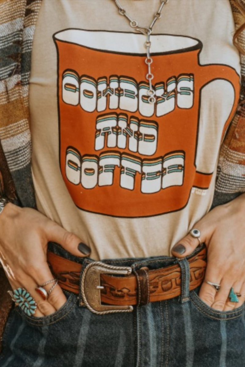 "Cowboys And Coffee" Graphic Tee