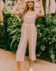 YUMA STRIPED JUMPSUIT