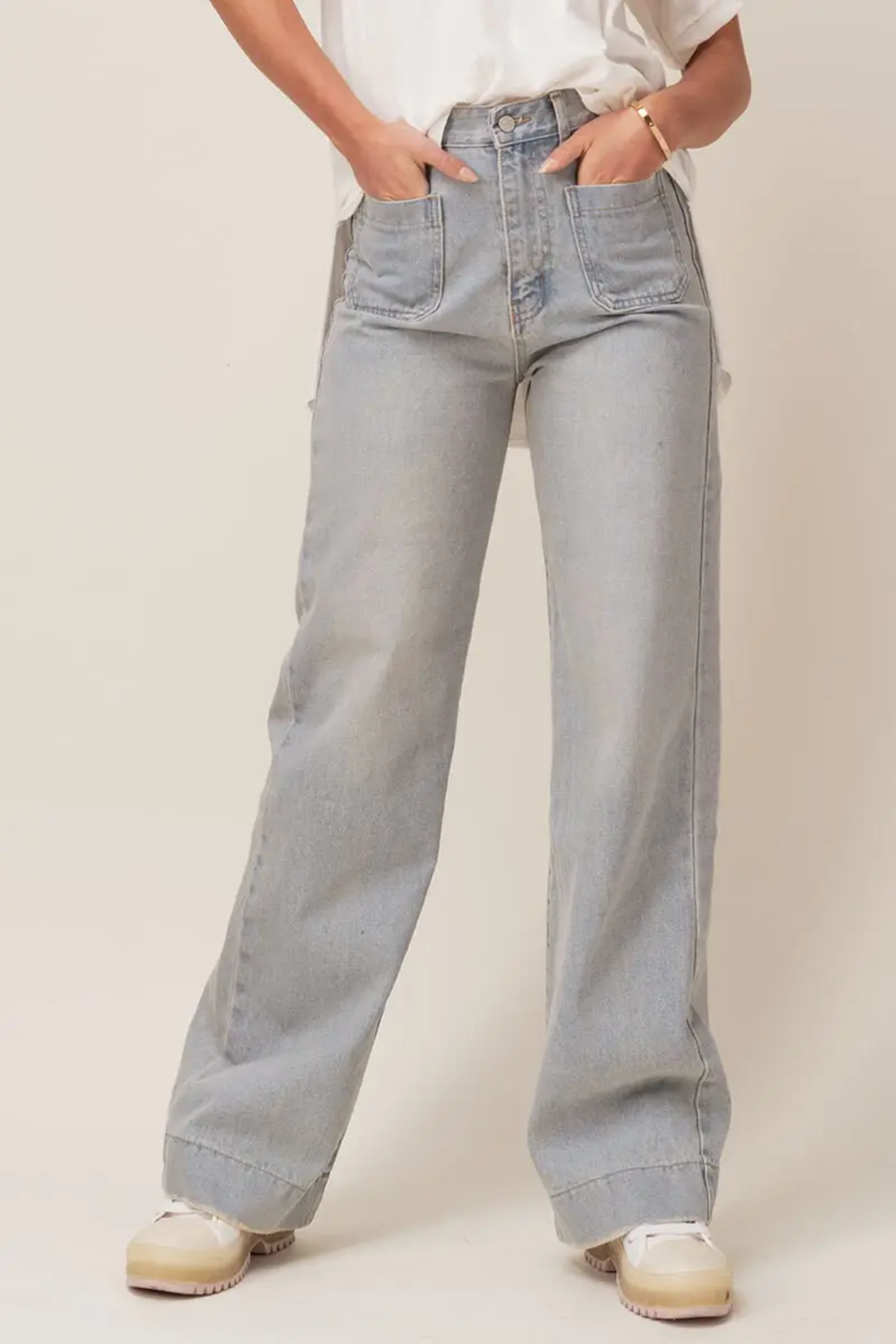 Mojave Vintage Wash Wide Leg Jeans Melbelle Western x Boho