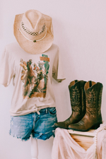 Cactus valley western t-shirt vintage rodeo style, boho t-shirt - perfect for festival fashion!