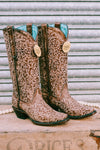 Corral Boots - A4149 Brown Full Floral Embroidery Cowboy Boots