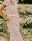 YUMA STRIPED JUMPSUIT