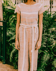 YUMA STRIPED JUMPSUIT