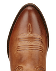 Tan ankle cowboy boots