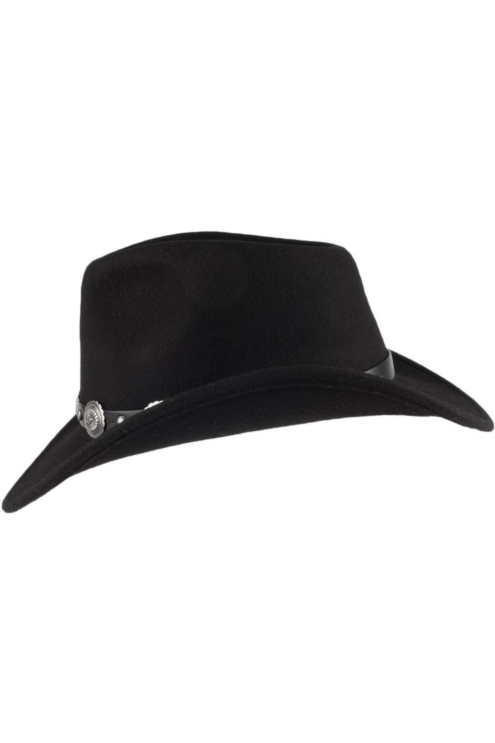 Jaxon & James Black Cowboy Hat With Conchos