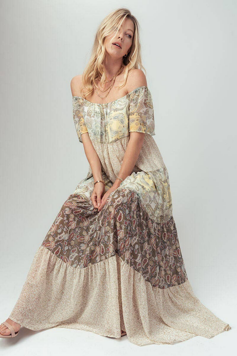 Floral sales paisley dress