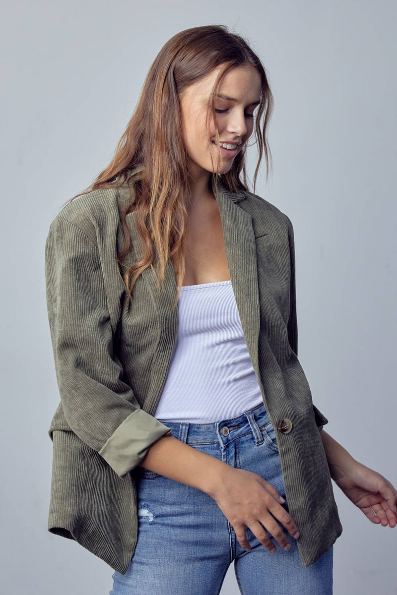 Corduroy discount blazer women