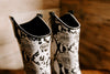 Snakeprint wellington boots