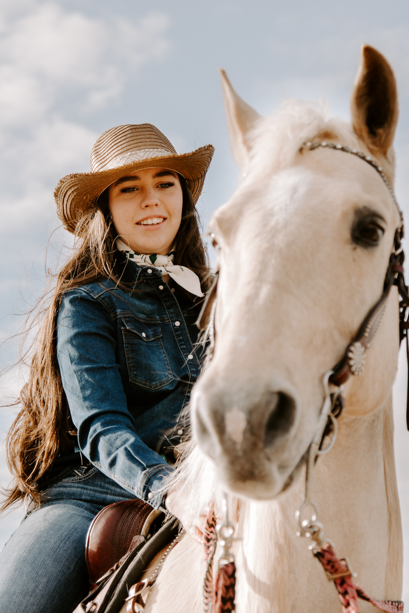 Waco Button Down Western Denim Shirt Melbelle Western x Boho