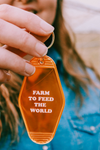 "Farm To Feed The World" Keyring