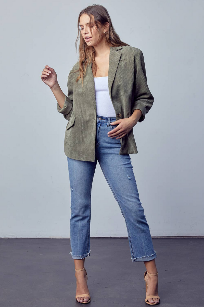 Womens cord blazer uk deals