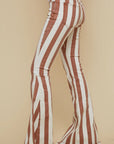 Austin Striped Denim Flared Jeans