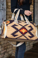 Brown Aztec Weekend Holdall Bag