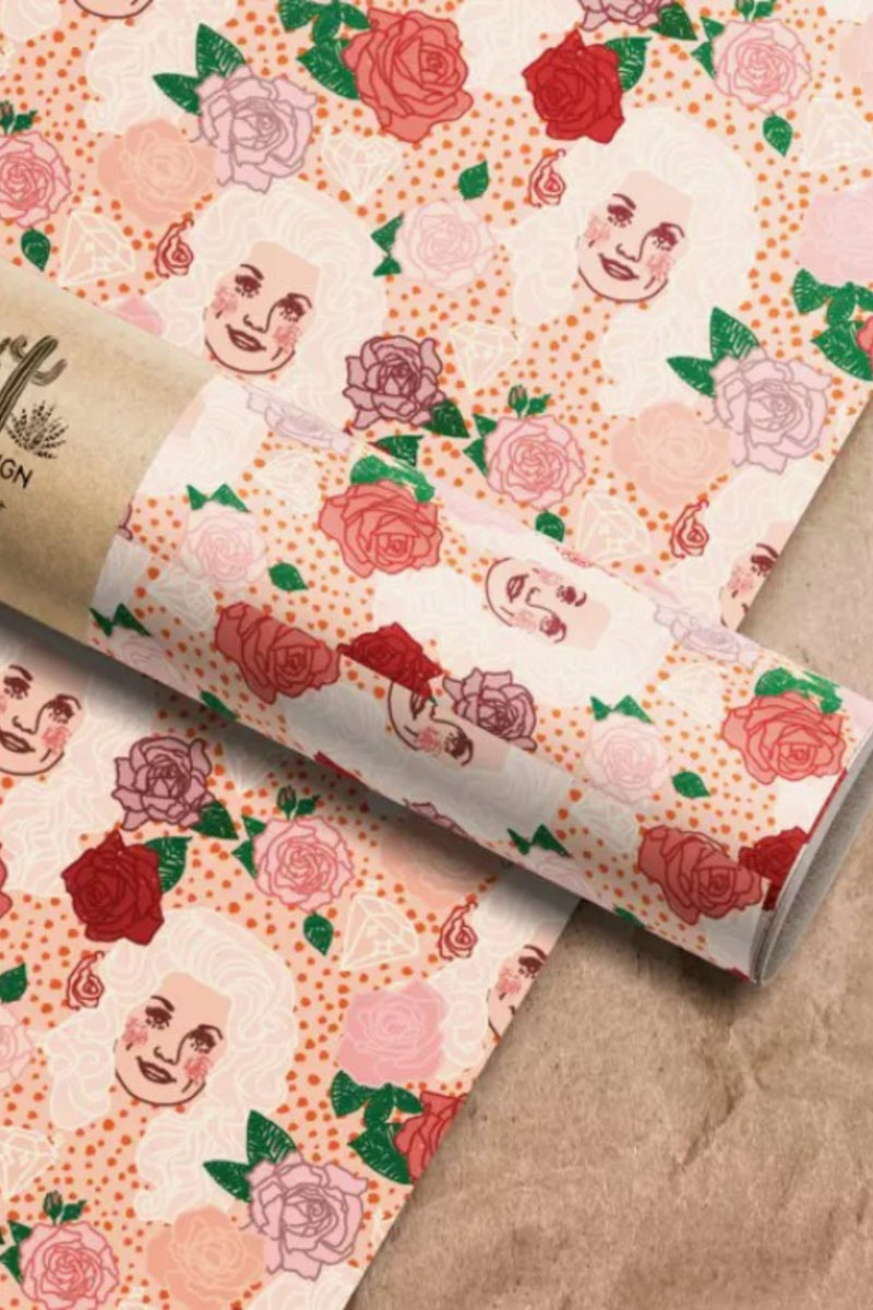 Dolly Parton Wrapping Paper Sheet