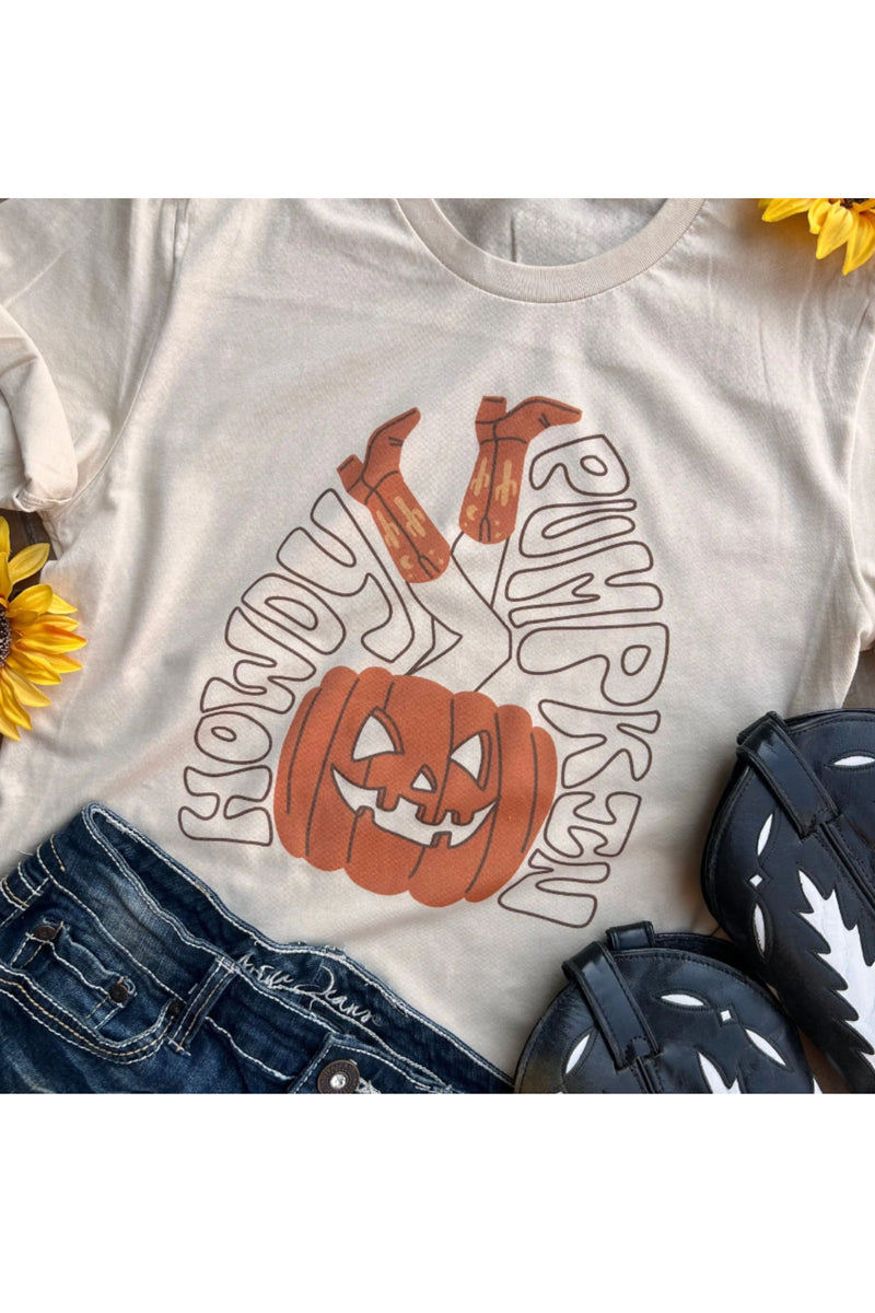 Pumpkin & Cowboy Boots T-Shirt