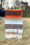 Nashville Blanket Project - Orange and Teal Blanket