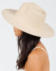 Wide Brim Hat Vegan Felt - Dune